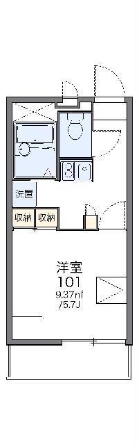 レオパレスASAHI(1K/2階)の間取り写真
