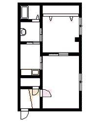 MIUNA BLDG(1LDK/3階)の間取り写真