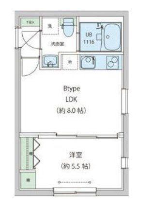 レオーネ早稲田(1LDK/3階)の間取り写真