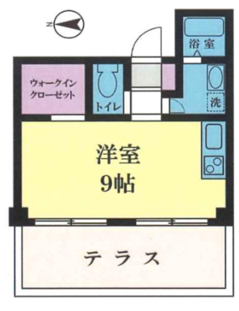 アーク上井草(ワンルーム/1階)の間取り写真