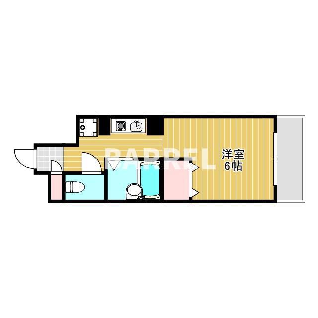 グランドメゾン花屋敷(1K/3階)の間取り写真