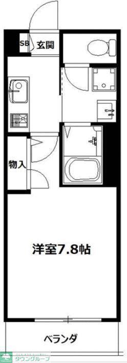 メゾンプレジール(1K/2階)の間取り写真