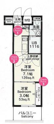 NO82 EMPRESS(1LDK/10階)の間取り写真
