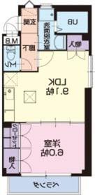 サープラス フミナ(1LDK/2階)の間取り写真