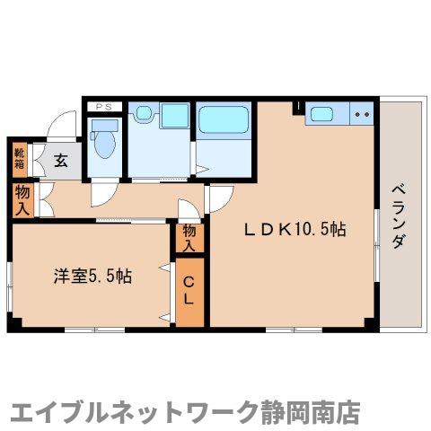 サンシャイン大和(1LDK/2階)の間取り写真