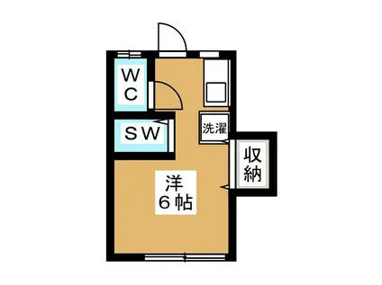 Kホーム(ワンルーム/2階)の間取り写真