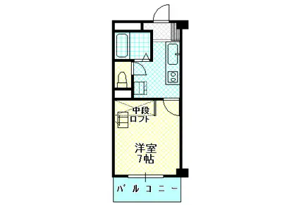 ミヤコピア新家(1K/1階)の間取り写真