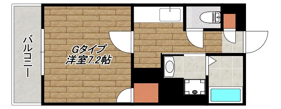 YSBLD XV(1K/3階)の間取り写真