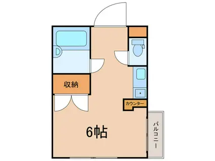 大井マンション(1K/3階)の間取り写真