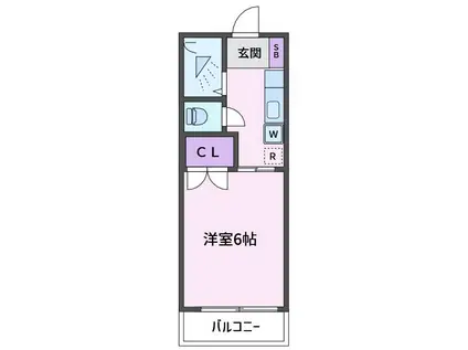 第3三池ビル(1K/1階)の間取り写真