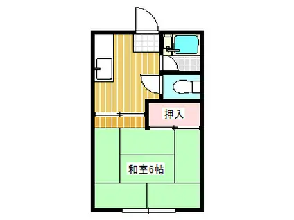 コーポはまなす(1K/1階)の間取り写真