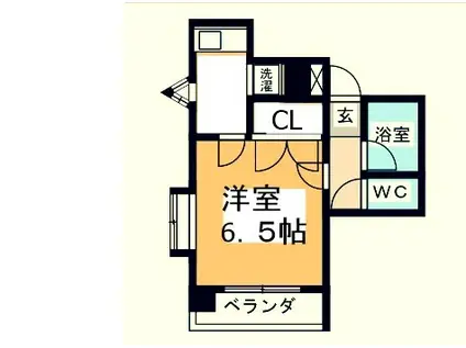 シャイン塩釜ハイツ(1K/3階)の間取り写真