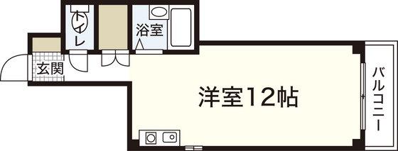 スパジオカーサ(ワンルーム/5階)の間取り写真