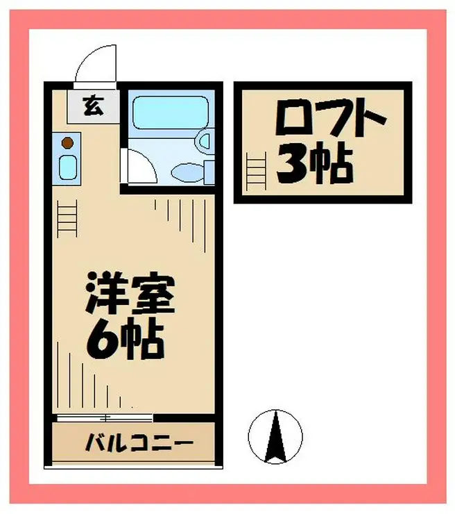 ツインクル稲田堤 2階階 間取り