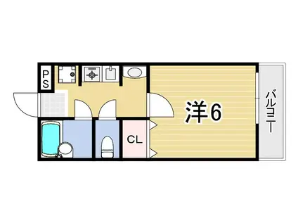 アーバンジャングルプレース174S(1K/1階)の間取り写真