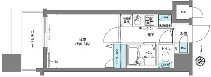 フェニックス八王子弐番館 6階階 間取り