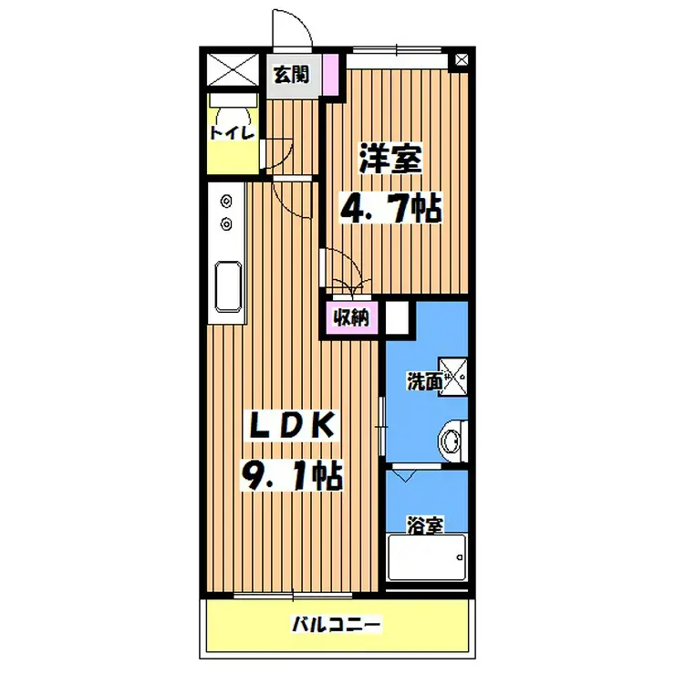 アレーズ 3階階 間取り