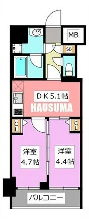 アイル プレミアム池袋ノルド 7階階 間取り