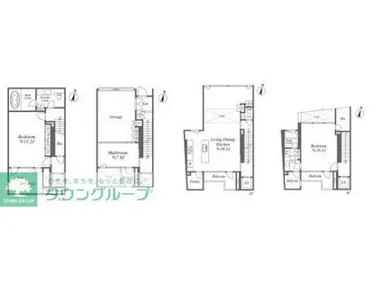 八雲ハウス(3LDK/1階)の間取り写真