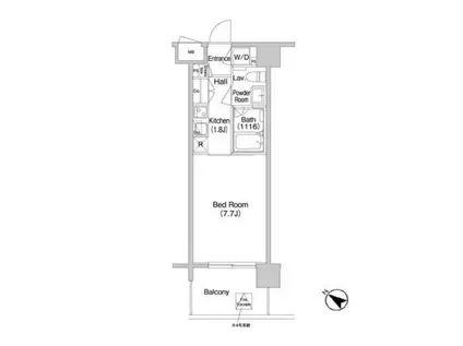 コンフォリア南砂町(1K/10階)の間取り写真