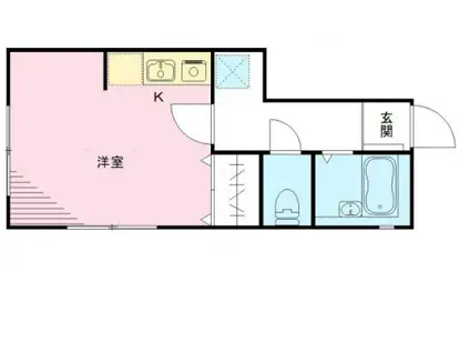 パナコート阿佐谷(ワンルーム/2階)の間取り写真