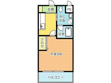 ギャラン吉野町(1K/10階)の間取り写真