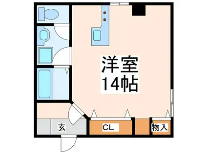 ロフティ飛田(ワンルーム/2階)の間取り写真