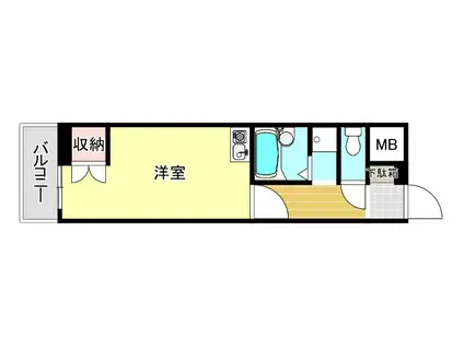 博多Vビル(ワンルーム/11階)の間取り写真