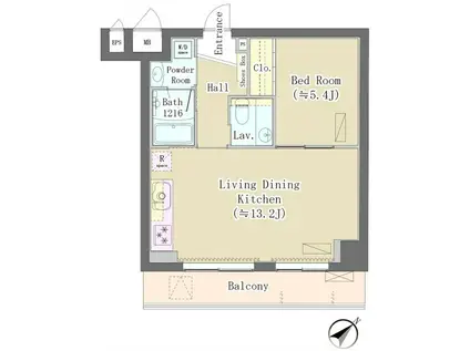 MAISON DE TAKAYA メゾンドタカヤ(1LDK/2階)の間取り写真