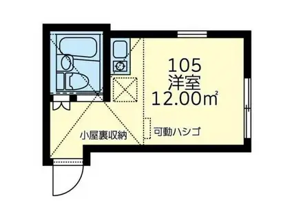 ユナイト藤棚エミール・フランソワ(ワンルーム/1階)の間取り写真