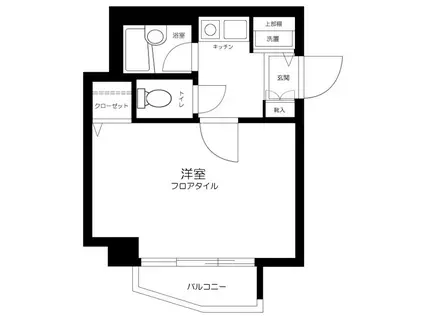フェニックス荻窪(1K/4階)の間取り写真