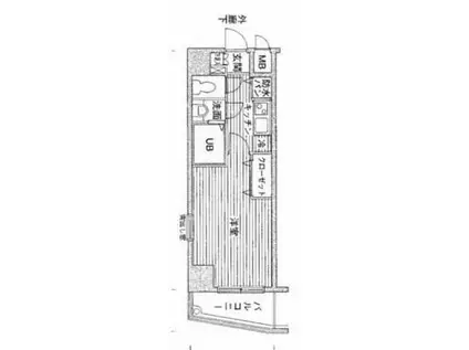 メゾン・ド・ヴィレ高輪(1K/12階)の間取り写真