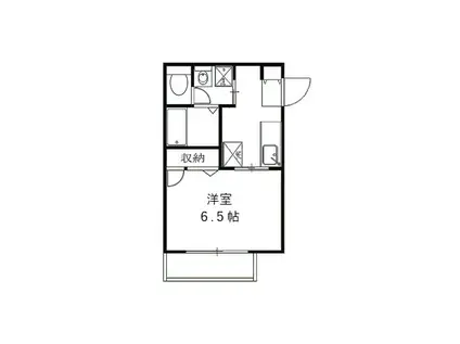 プチ・セードル(1K/2階)の間取り写真