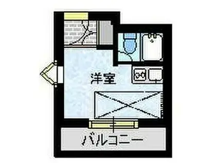 エクセレンス山手(ワンルーム/2階)の間取り写真