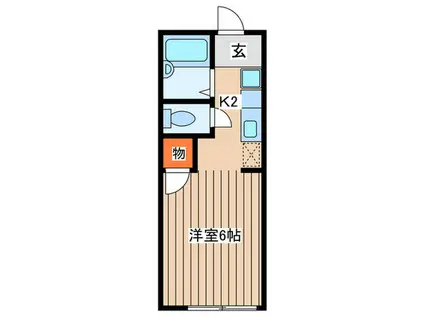 コビー92(1K/1階)の間取り写真