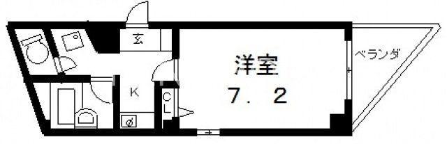RINON小路東(1K/5階)の間取り写真