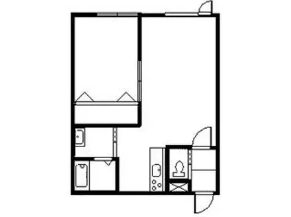 NLCI(1LDK/1階)の間取り写真