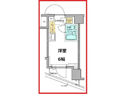 トモア田端(ワンルーム/3階)の間取り写真
