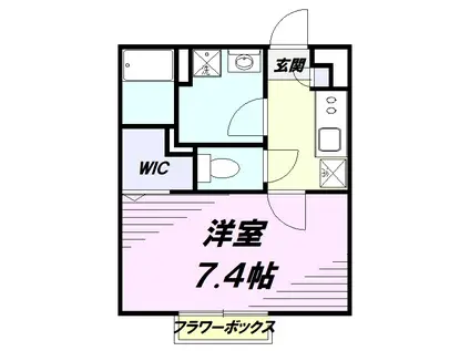 リブリ・リープステ(1K/2階)の間取り写真