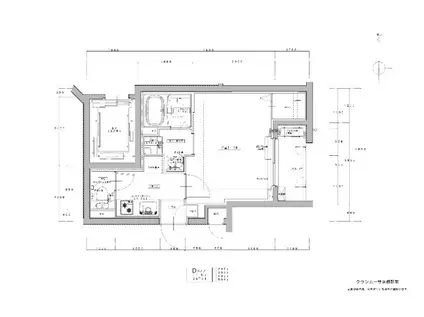 グランカーサ京都駅前(1K/4階)の間取り写真
