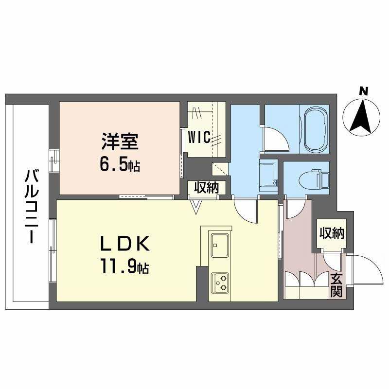 ラパネージュ(1LDK/3階)の間取り写真