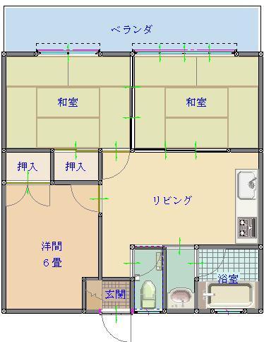 ILTESORO(3DK/3階)の間取り写真