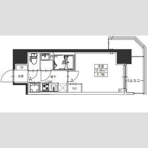 S-RESIDENCE堺湊駅前AZURE(1K/7階)の間取り写真
