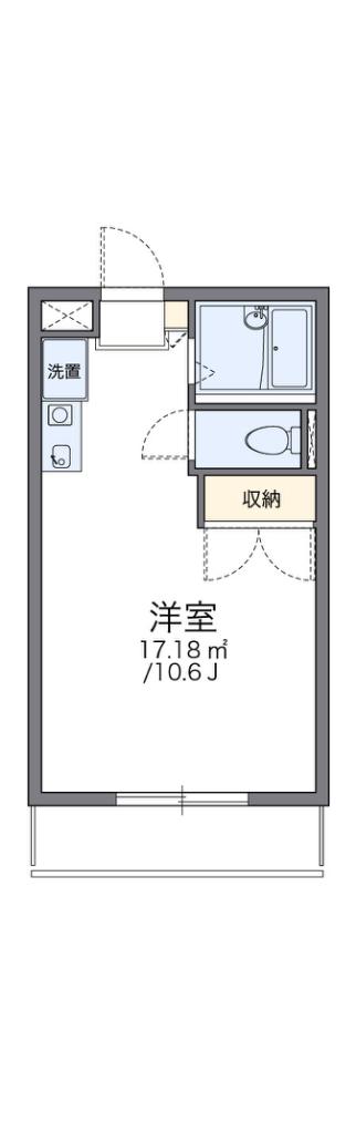 レオパレス上之郷(1K/2階)の間取り写真
