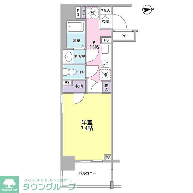 レキシントン・スクエア新宿御苑(1K/3階)の間取り写真