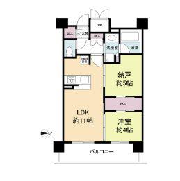 セレニテ心斎橋グランデ(1SLDK/14階)の間取り写真