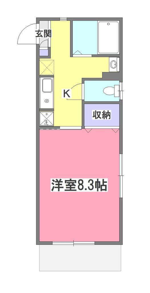 TOMIOハウス(1K/1階)の間取り写真
