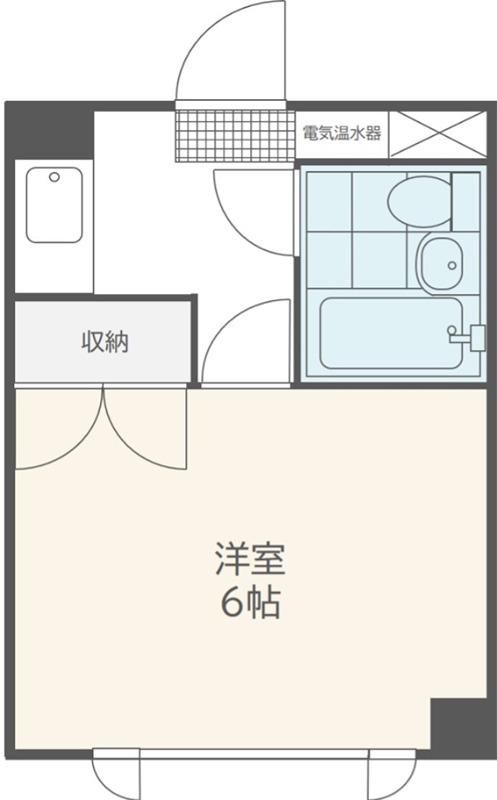 グリーンファーム丸屋(1K/1階)の間取り写真