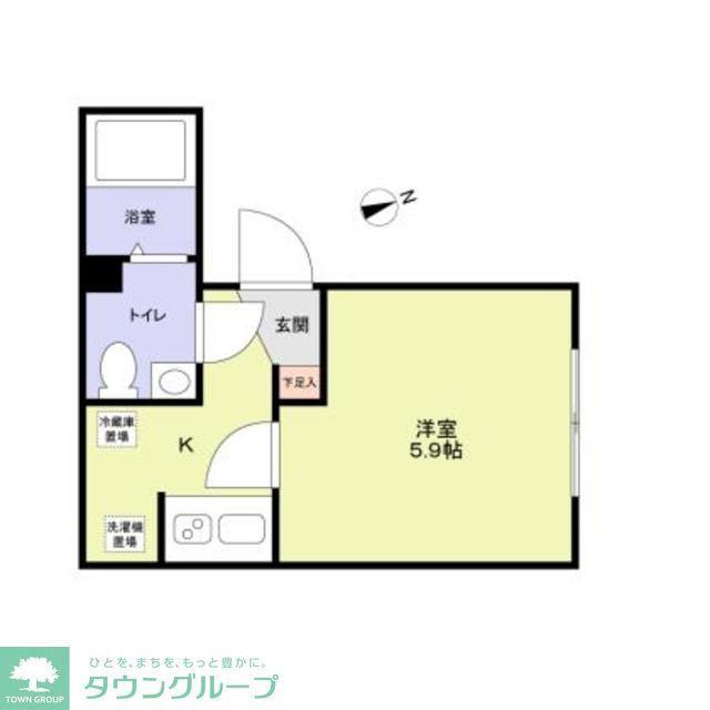 VISTA NAKANOーFUJIMICHO(1K/3階)の間取り写真