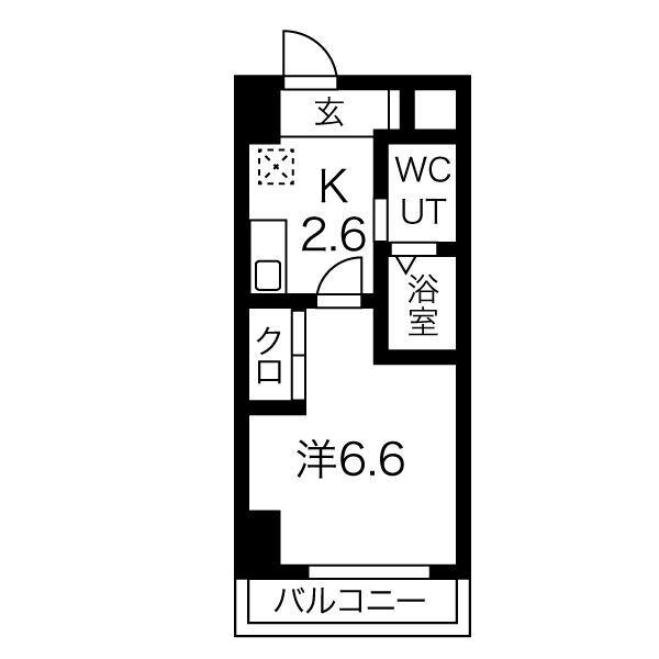 TS DREAM 小牧(1K/9階)の間取り写真